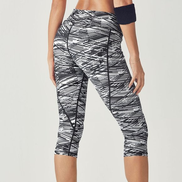 Fabletics Pants - Gia Printed Power Lite Crop Fabletics